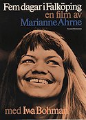 Fem dagar i Falköping 1975 movie poster Iwa Bohman Marianne Ahrne