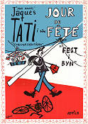 Jour de Fete 1949 movie poster Guy Decomble Paul Frankeur Santa Relli Jacques Tati Bikes
