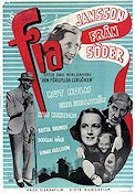 Fia Jansson från Söder 1944 movie poster Rut Holm Emil Fjellström Nils Kihlberg Find more: Stockholm