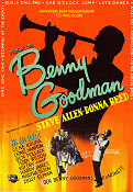 The Benny Goodman Story 1956 movie poster Steve Allen Donna Reed Gene Krupa Valentine Davies Jazz Instruments