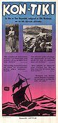 The Ra Expeditions 1950 movie poster Herman Watzinger Erik Hesselberg Thor Heyerdahl Norway Documentaries Ships and navy