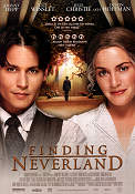 Finding Neverland 2004 movie poster Johnny Depp Kate Winslet Julie Christie Dustin Hoffman Marc Forster Find more: Peter Pan