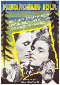 Finnskogens folk 1955 poster Birger Malmsten Adolf Jahr Kerstin Wibom Ivar Johansson Blommor och växter