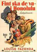 Fint ska de va i Honolulu 1930 poster Irene Dunne Ken Murray Edward F Cline