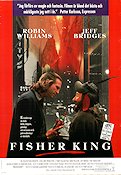 The Fisher King 1991 movie poster Robin Williams Jeff Bridges Adam Bryant Lara Harris Terry Gilliam