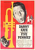 The Five Pennies 1959 poster Danny Kaye Barbara Bel Geddes Louis Armstrong Melville Shavelson Instrument Jazz