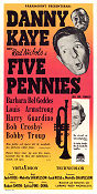 The Five Pennies 1959 poster Danny Kaye Barbara Bel Geddes Louis Armstrong Melville Shavelson Instrument Jazz