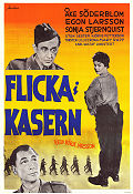 Flicka i kasern 1955 poster Åke Söderblom Egon Larsson Sonja Stjernquist Börje Larsson