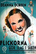 Flickorna gör slag i saken 1936 poster Deanna Durbin Henry Koster