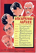 Flickornas Alfred 1935 movie poster Sture Lagerwall Birgit Tengroth Eric Rohman art