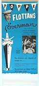 Flottans överman 1958 movie poster Nils Poppe Harriet Andersson Yvonne Lombard Stig Olin Ships and navy