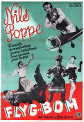 Flyg-Bom 1952 poster Nils Poppe Elisaveta Yvonne Lombard Lars-Eric Kjellgren Flyg