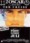 Born on the 4th of July 1989 movie poster Tom Cruise Bryan Larkin Raymond J Barry Willem Dafoe Oliver Stone