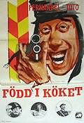 Född i köket 1959 movie poster Fernandel Guns weapons