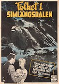 Folket i Simlångsdalen 1947 movie poster Karl-Henrik Fant Eva Dahlbeck Edvin Adolphson Åke Ohberg Mountains