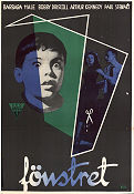 Fönstret 1949 poster Barbara Hale Bobby Driscoll Ted Tetzlaff