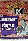 Rear Window 1954 movie poster James Stewart Grace Kelly Wendell Corey Alfred Hitchcock