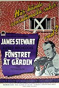 Rear Window 1954 movie poster James Stewart Grace Kelly Alfred Hitchcock