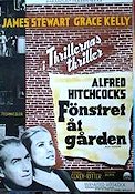 Rear Window 1954 movie poster James Stewart Grace Kelly Alfred Hitchcock