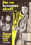 För en kvinnas skull 1957 poster OE Hasse Ulla Jacobsson Maximilian Schell Rolf Hansen