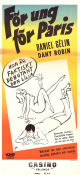 För ung för Paris 1956 poster Dany Robin Daniel Gélin Tilda Thamar Pierre Gaspard-Huit