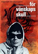 För vänskaps skull 1965 movie poster Harriet Andersson Hans Abramson