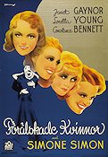 Ladies in Love 1936 movie poster Janet Gaynor Loretta Young Constance Bennett Simone Simon Eric Rohman art