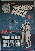 Forbidden Planet 1956 movie poster Walter Pidgeon Anne Francis Leslie Nielsen Fred M Wilcox Spaceships