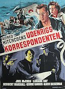 Foreign Correspondent 1940 movie poster Joel McCrea Laraine Day Herbert Marshall Alfred Hitchcock