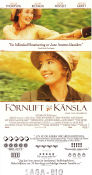 Sense and Sensibility 1995 movie poster Emma Thompson Kate Winslet Ang Lee Writer: Jane Austen Romance