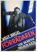 Verräter 1936 movie poster Lida Baarova Willy Birgel
