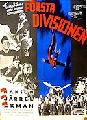 Första divisionen 1941 movie poster Lars Hanson Gunnar Sjöberg Stig Järrel Hasse Ekman Planes