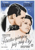 Penny Serenade 1941 movie poster Cary Grant Irene Dunne Beulah Bondi George Stevens Eric Rohman art