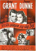 Penny Serenade 1941 movie poster Cary Grant Irene Dunne Beulah Bondi George Stevens Eric Rohman art