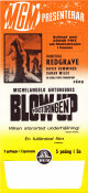 Blow Up 1966 movie poster Vanessa Redgrave David Hemmings Sarah Miles Michelangelo Antonioni