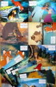 The Fox and the Hound 1981 lobby card set Animation