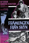 Främlingen från skyn 1956 movie poster Alf Kjellin Marianne Bengtsson Lars Elldin Rolf Husberg Sky diving