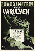 Frankenstein Meets the Wolf Man 1943 movie poster Lon Chaney Jr Ilona Massey