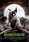 Frankenweenie 2012 movie poster Winona Ryder Tim Burton Animation Dogs