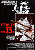 Friday the 13th 1980 movie poster Betsy Palmer Adrienne King Sean S Cunningham