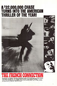 The French Connection 1971 movie poster Gene Hackman Fernando Rey Roy Scheider William Friedkin Bridges Police and thieves