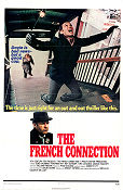 The French Connection 1971 movie poster Gene Hackman Fernando Rey Roy Scheider William Friedkin Bridges Police and thieves