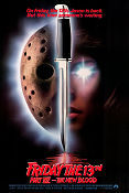 Friday the 13th part 7 1988 movie poster Terry Kiser Jennifer Banko John Carl Buechler