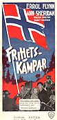 Edge of Darkness 1943 movie poster Errol Flynn Ann Sheridan Find more: Nazi Norway