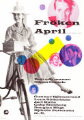 Fröken april 1958 movie poster Lena Söderblom Gunnar Björklund Jarl Kulle Gaby Stenberg Göran Gentele Bikes