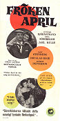 Fröken april 1958 movie poster Lena Söderblom Gunnar Björklund Jarl Kulle Gaby Stenberg Göran Gentele Bikes