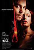 From Hell 2001 movie poster Johnny Depp Heather Graham Ian Holm Albert Hughes