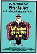 Fu Manchus djävulska plan 1980 poster Peter Sellers Helen Mirren Piers Haggard Asien