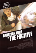 The Fugitive 1993 poster Harrison Ford Tommy Lee Jones Sela Ward Andrew Davis