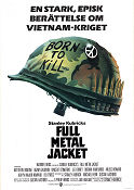 Full Metal Jacket 1987 movie poster Matthew Modine R Lee Ermey Vincent D´Onofrio Stanley Kubrick War